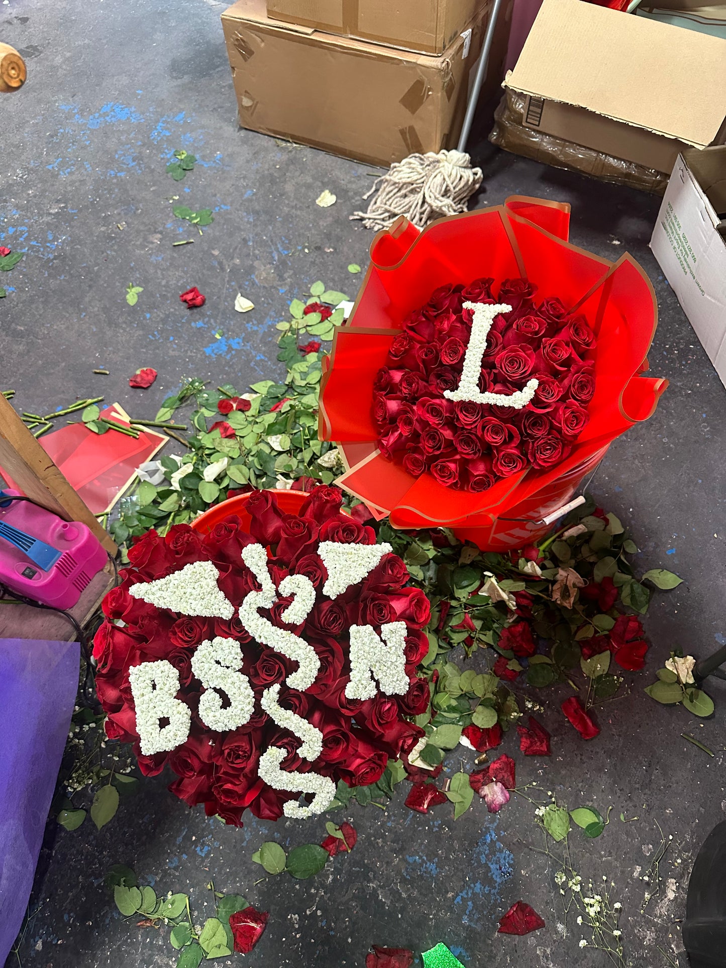 RN babies breath bouquet