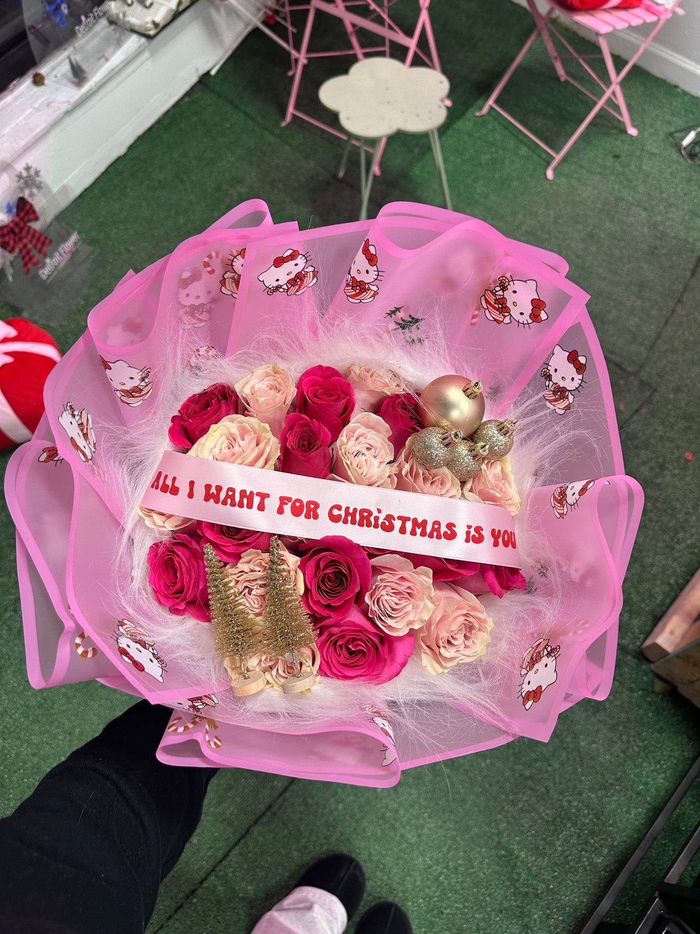 All I Want Christmas Bouquet