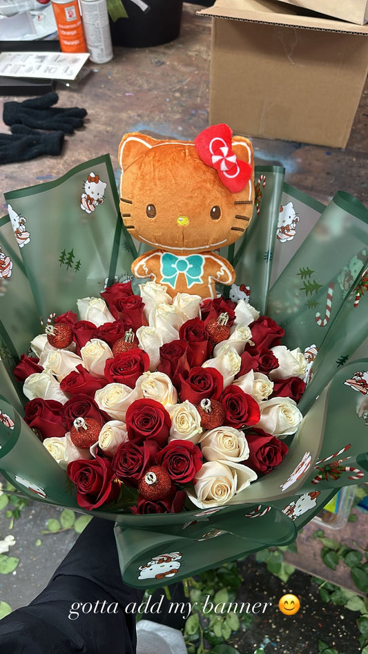 Hello Kitty Gingerbread Christmas Bouquet