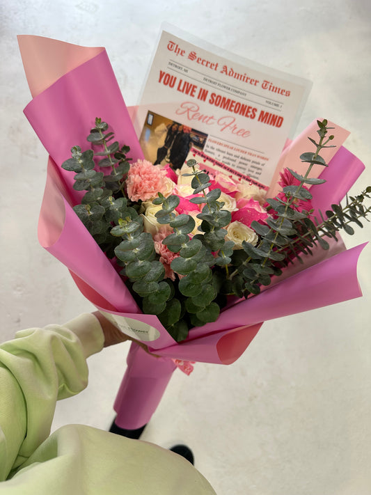 Marshmallow Newspaper Bouquet)