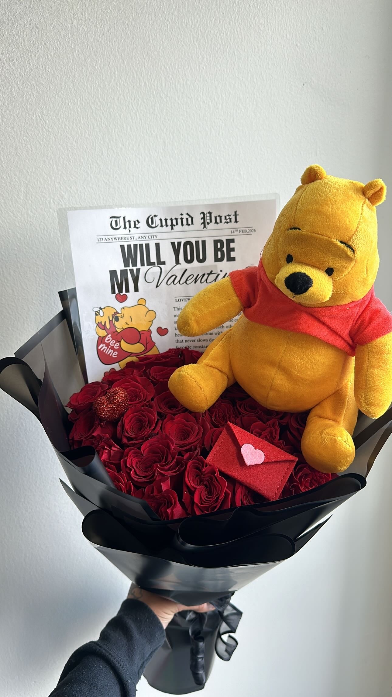 Pooh Valentines Bouquet