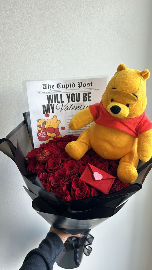 Pooh Valentines Bouquet