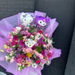 Mixed Blooms Bouquet (plushies not included)