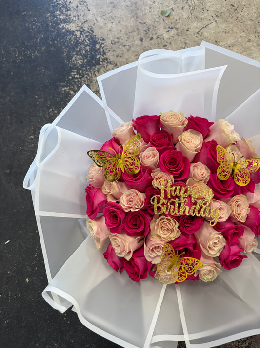 Pink Wish Birthday Bouquet