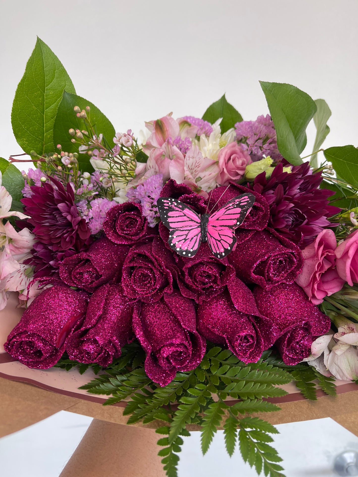 Vintage Floralifes Sparkling Glitters Pink Glitter for flowers