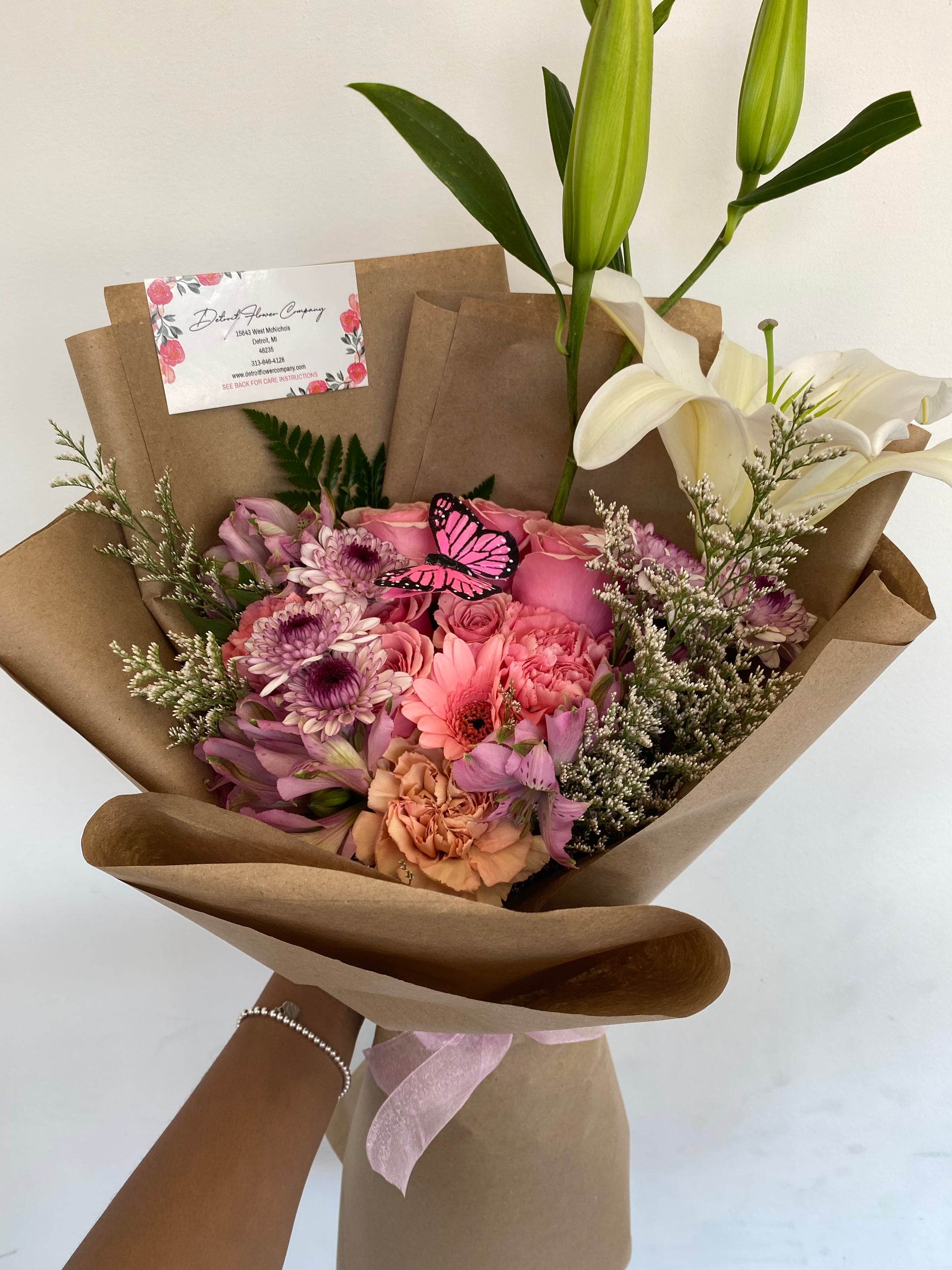 Grand Wrapped Bouquet – JJ's Flower Shop