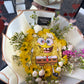 Spongebob yellow character floral arrangement 